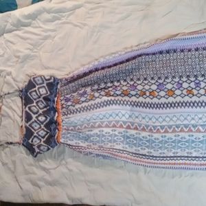 Lightweight zouk maxi dress, bohemian style size medium